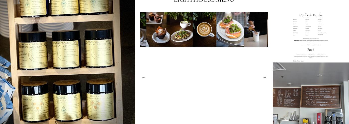 Lighthouse Coffee Menu