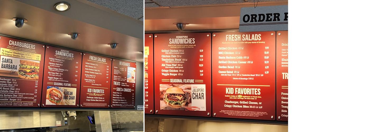 The Habit Burger Grill Menu