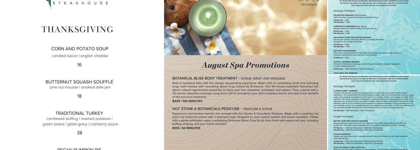 American Classics Menu