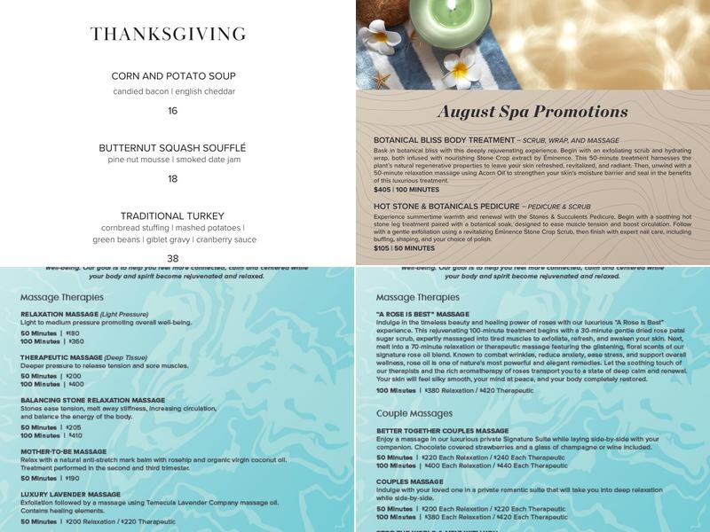 American Classics Menu