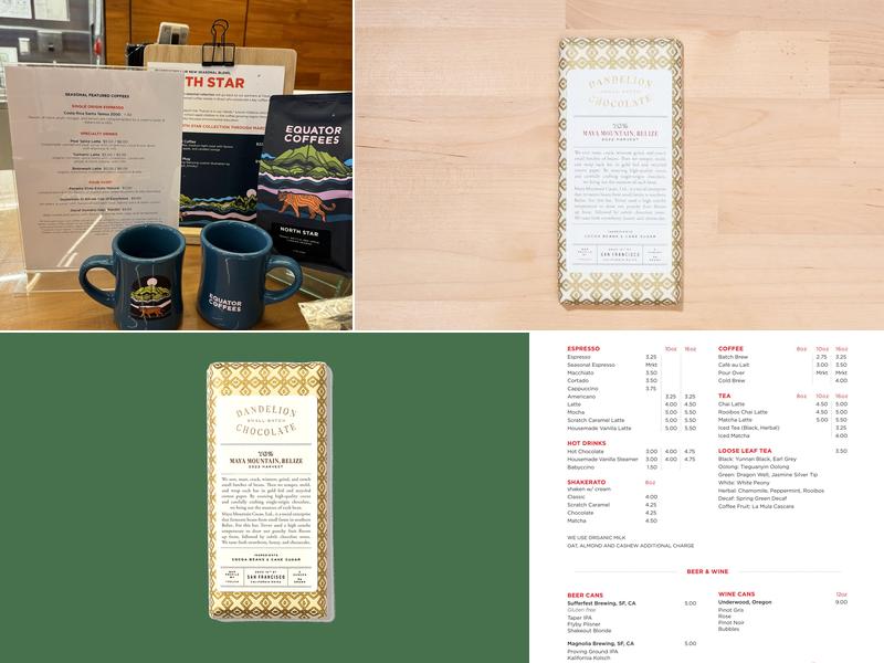 Equator Coffees Menu