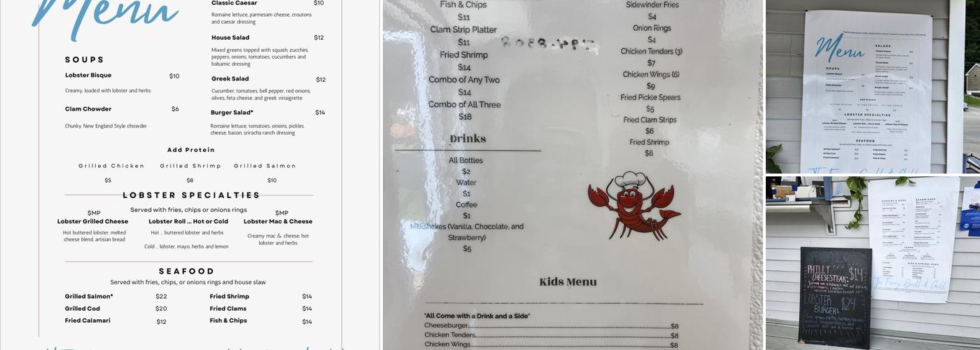 The Ferry Grill & Chill Menu