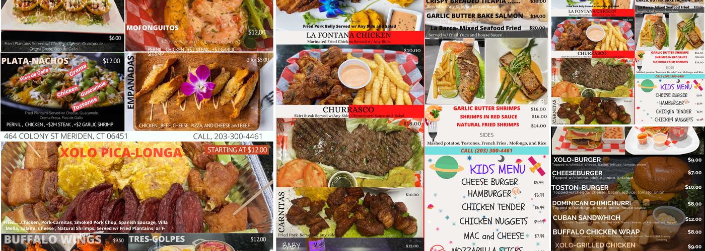 Xolo Bar & lounge Menu