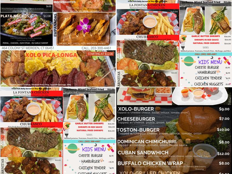 Xolo Bar & lounge Menu