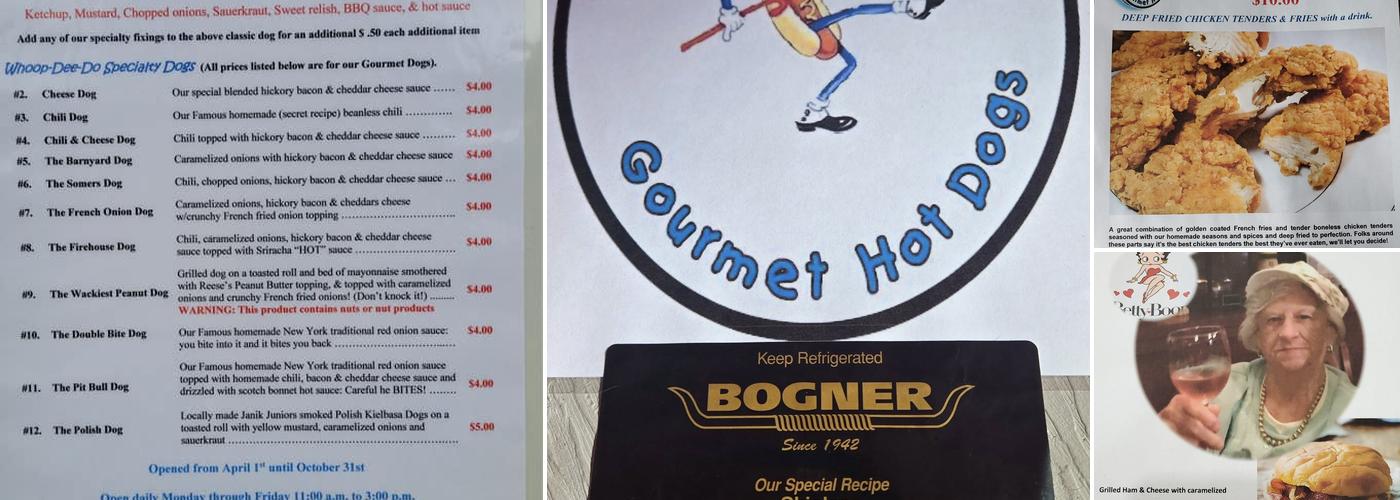 Whoop Dee Do Hot Dogs Menu