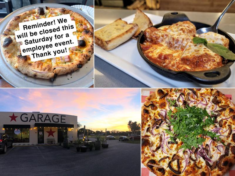 Garage wood fired pizza