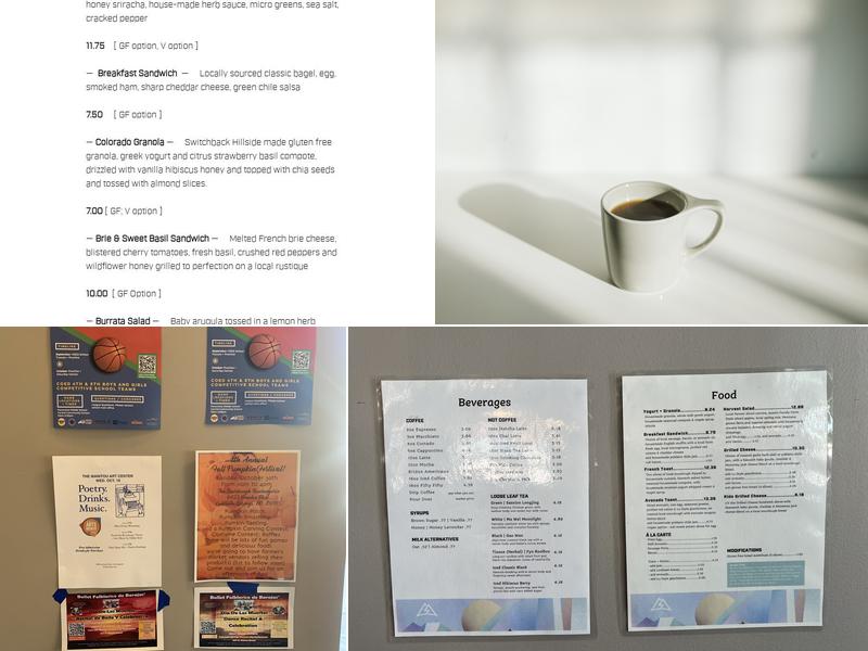 Switchback Coffee Roasters, Hillside Menu