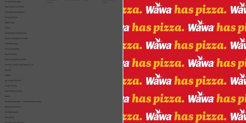 Wawa Menu