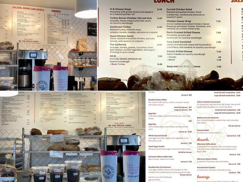 Hartford Baking Co. Menu