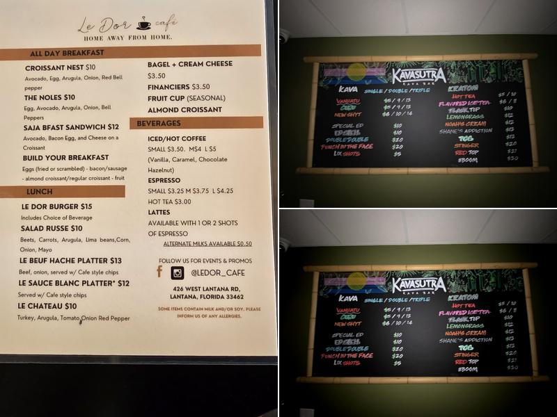 Kavasutra Kava Bar - Lantana Menu