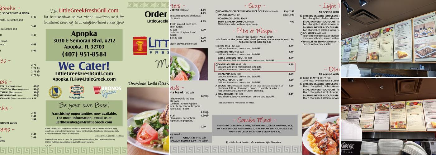 Little Greek Fresh Grill Menu