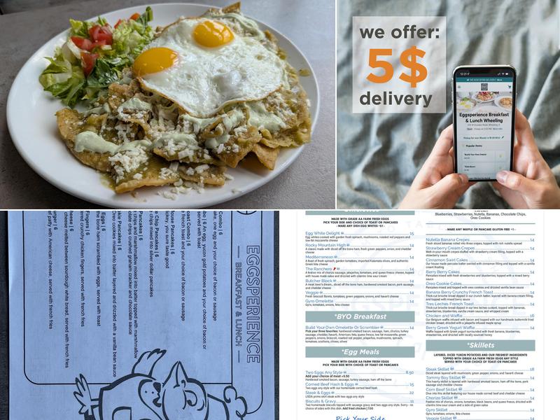 Eggsperience Breakfast & Lunch - Wheeling Menu