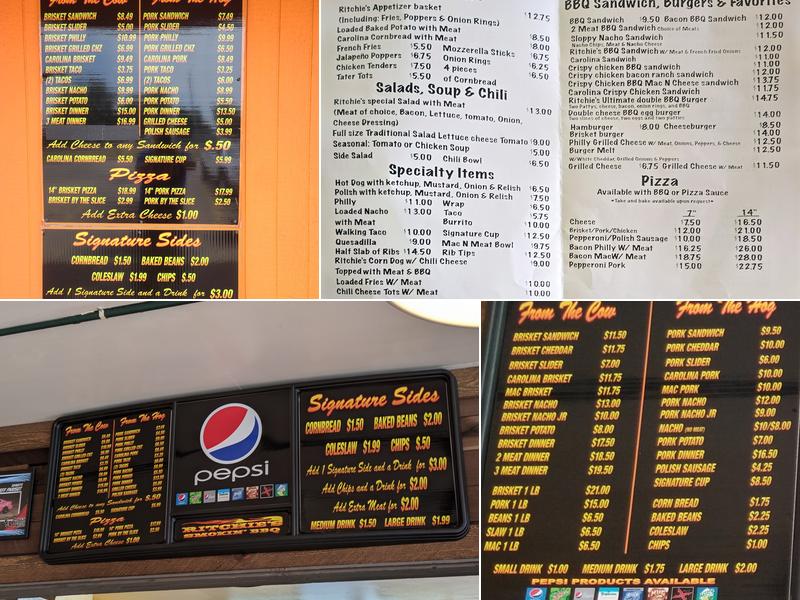 Ritchie's Smokin' BBQ Menu