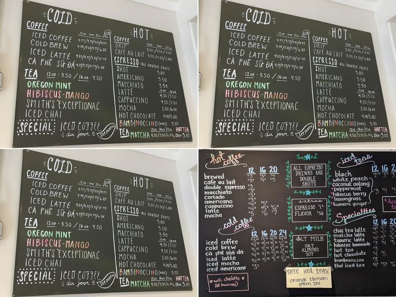Petite Clouet Café Menu