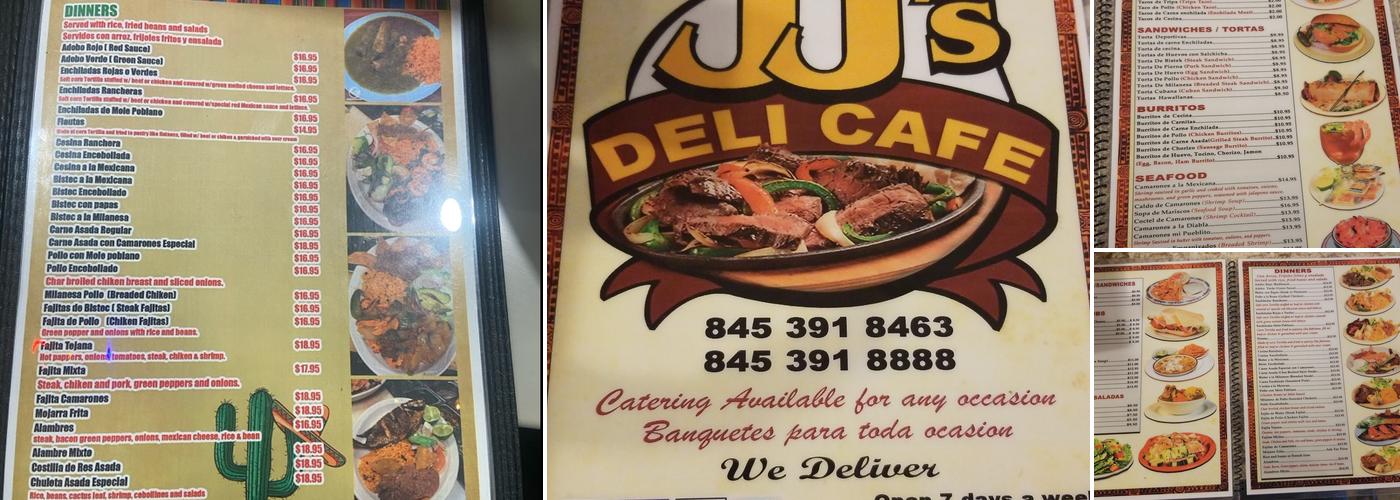 BJ's Deli Cafe’ Menu
