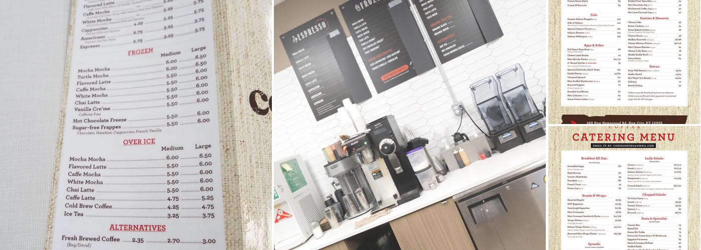 coBea coffee Menu