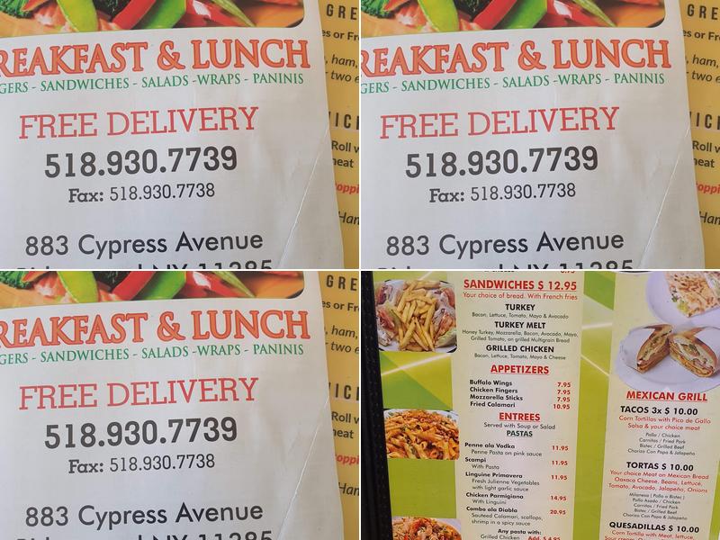 XOXO Kitchen & Diner Menu