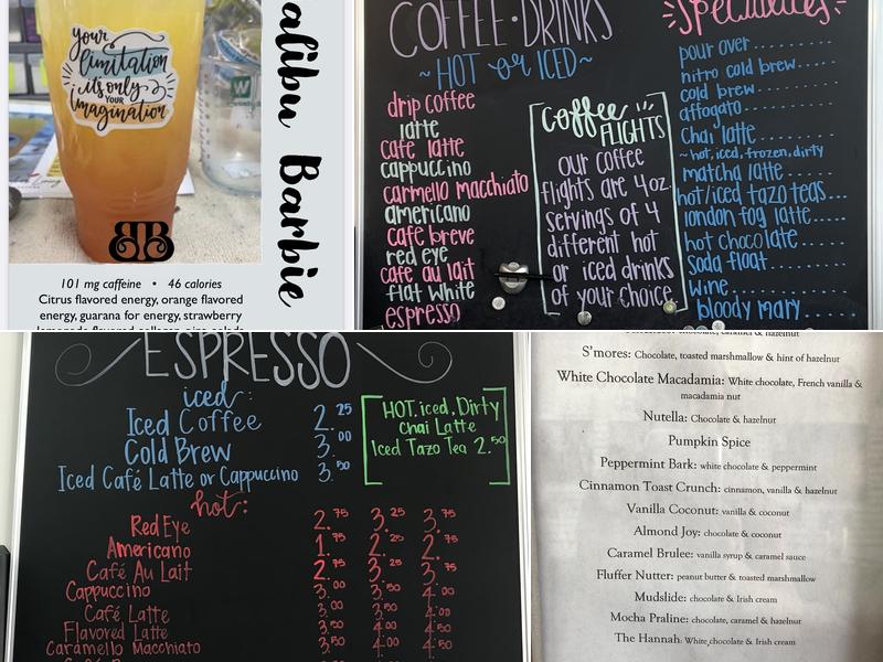 Barefoot Brew Menu