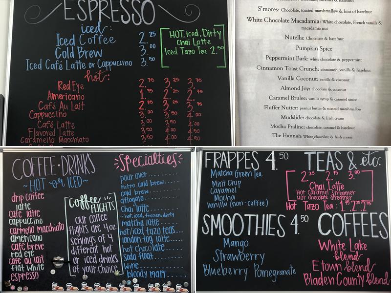 Barefoot Brew Menu