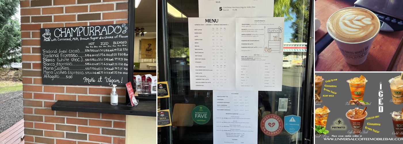 Universal Coffee Menu