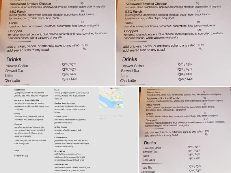 Mezza Luna Cafe Menu