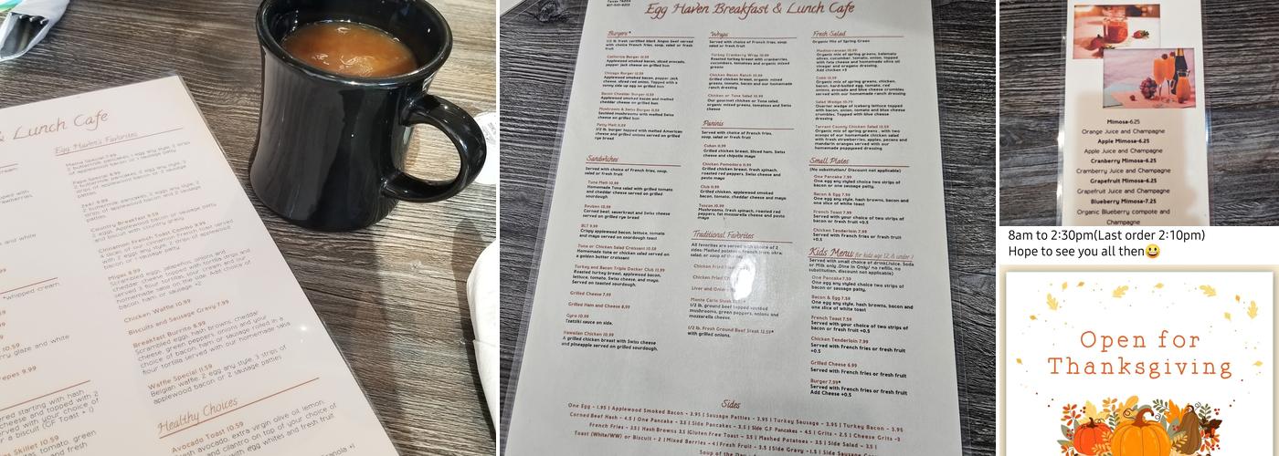 Egg Haven Cafe Menu