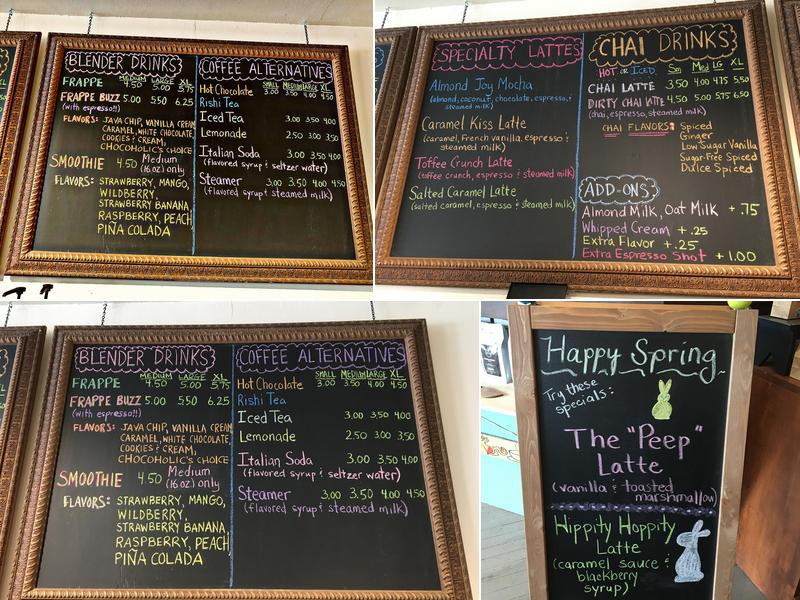 Crooked Branch Coffeehouse Menu