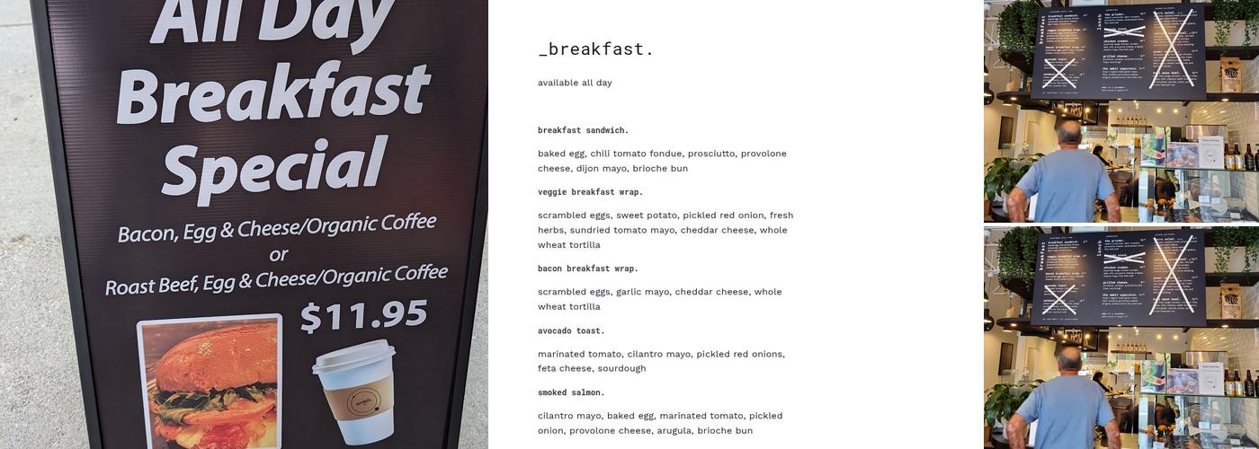 Ambit Cafe Menu