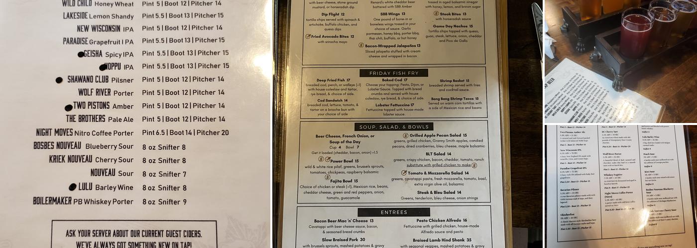 Stubborn Brothers Brewery Menu
