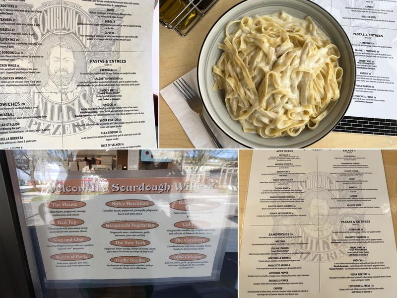 Sourdough Willy's Pizzeria Menu