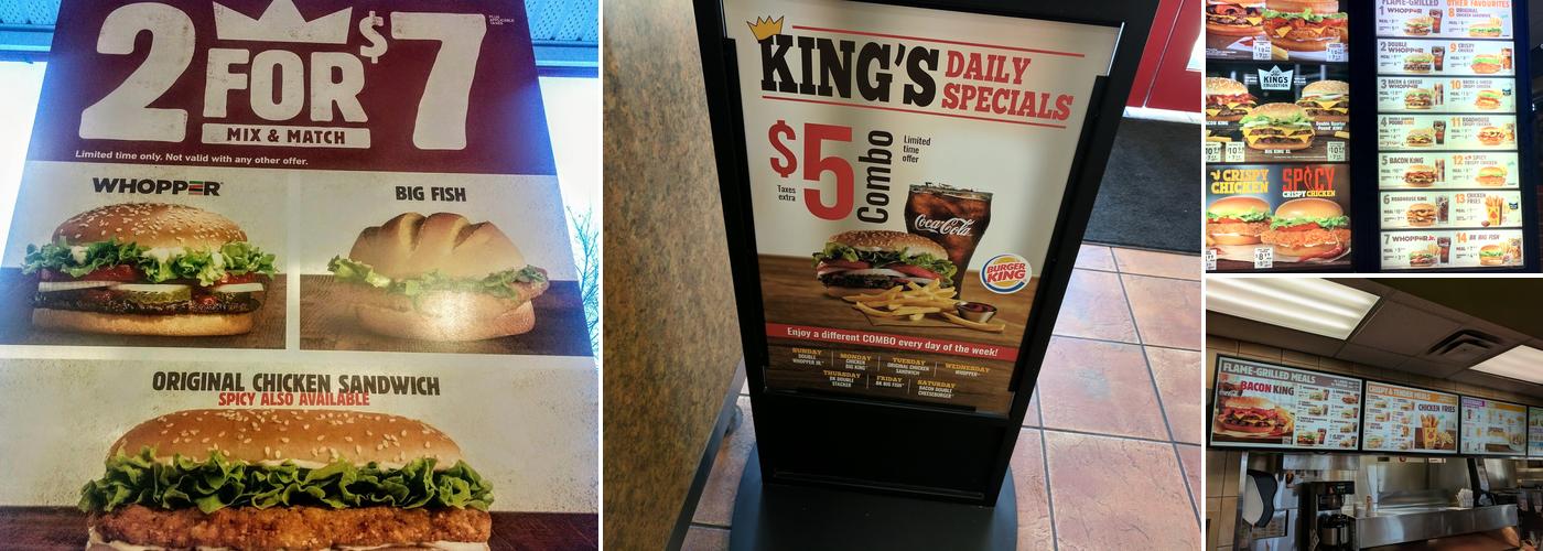 Burger King Menu