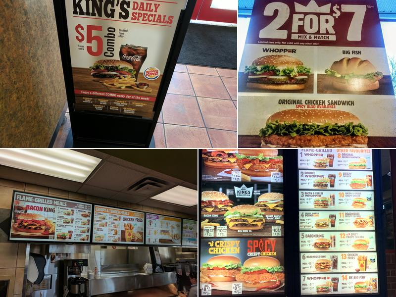 Burger King Menu