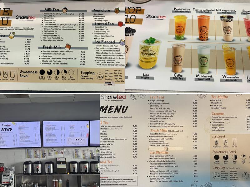 Sharetea Menu