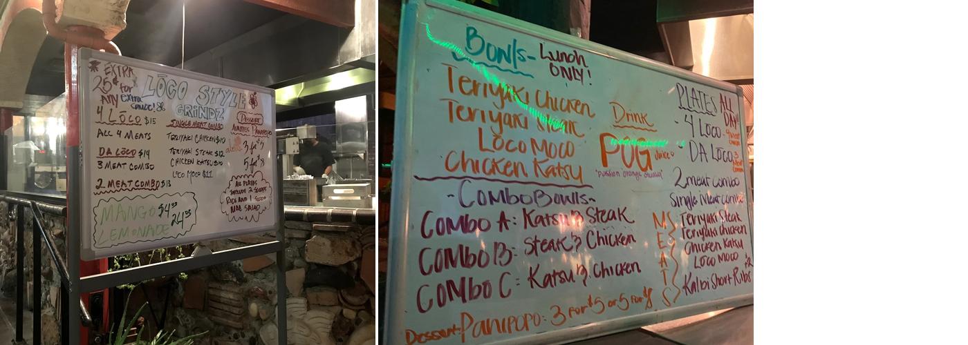 Loco Style Grindz Menu