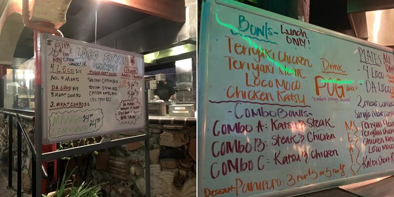 Loco Style Grindz Menu