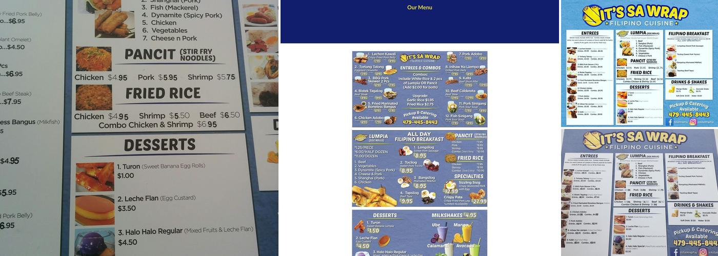 It's Sa Wrap Menu