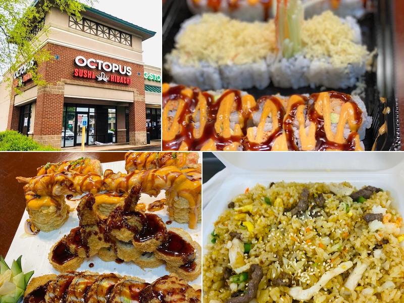 Octopus sushi and hibachi