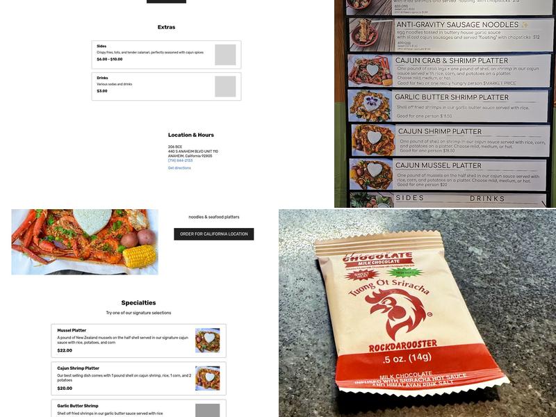 206 BCE Anaheim Packing District Menu