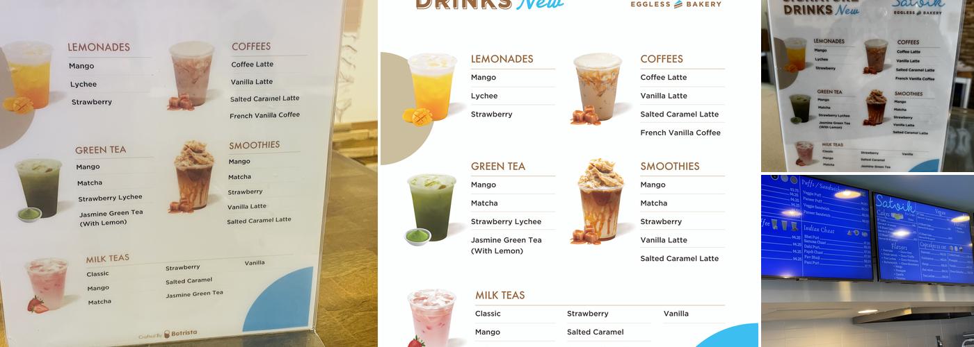 Satvik Eggless Bakery Menu