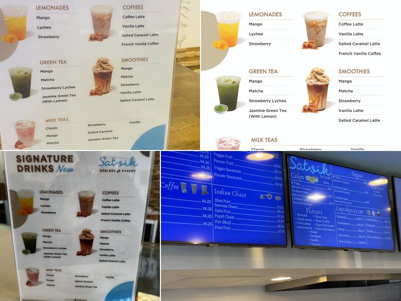 Satvik Eggless Bakery Menu