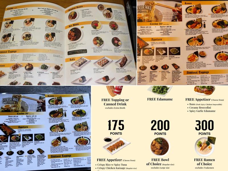 Silverlake Ramen Menu