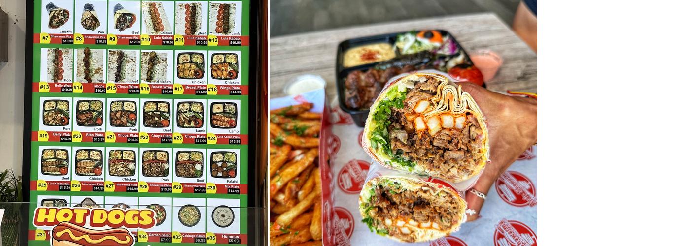 Ara's Shawarma Menu