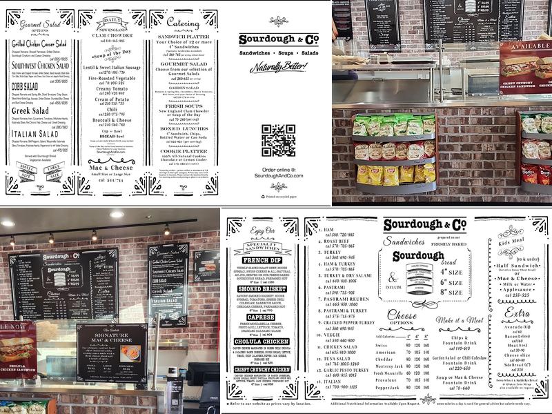 Sourdough Sandwich Co. Menu