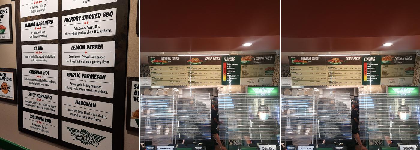 Wingstop Menu