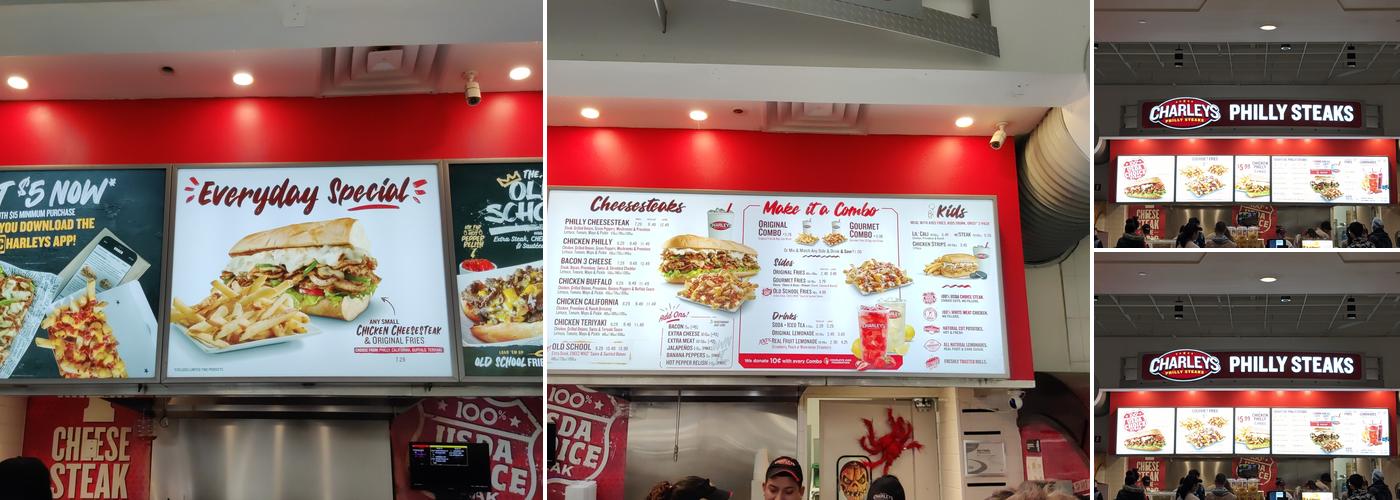 Charleys Cheesesteaks Menu