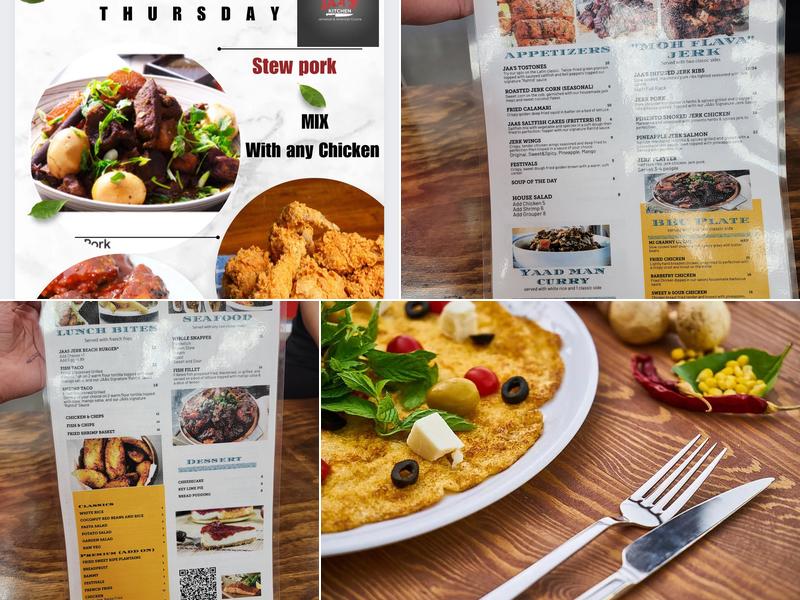 JAA'S KITCHEN Menu