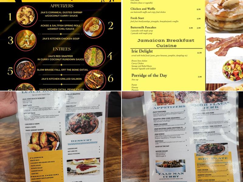 JAA'S KITCHEN Menu