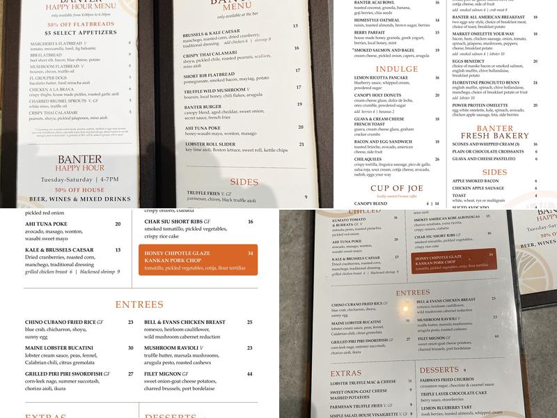 Banter Menu