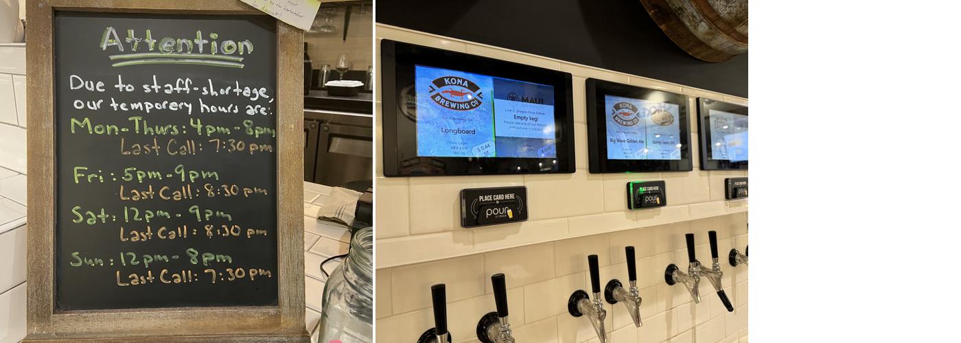 Let them Talk Bar Menu