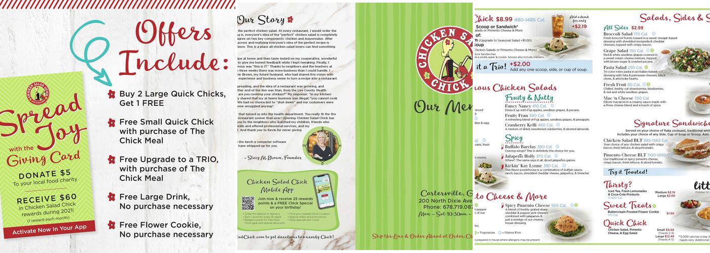 Chicken Salad Chick Menu